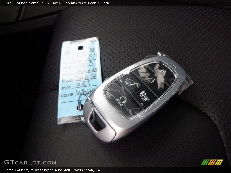 Serenity White Pearl / Black 2023 Hyundai Santa Fe XRT AWD