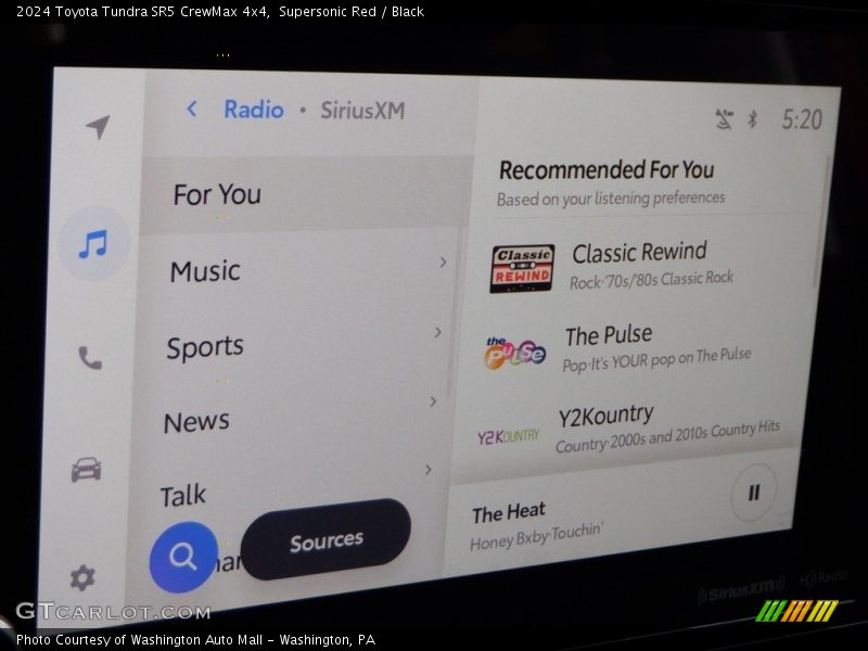 Supersonic Red / Black 2024 Toyota Tundra SR5 CrewMax 4x4