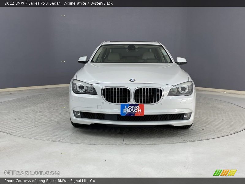 Alpine White / Oyster/Black 2012 BMW 7 Series 750i Sedan