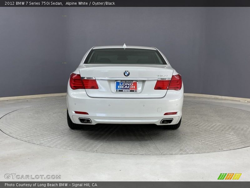 Alpine White / Oyster/Black 2012 BMW 7 Series 750i Sedan