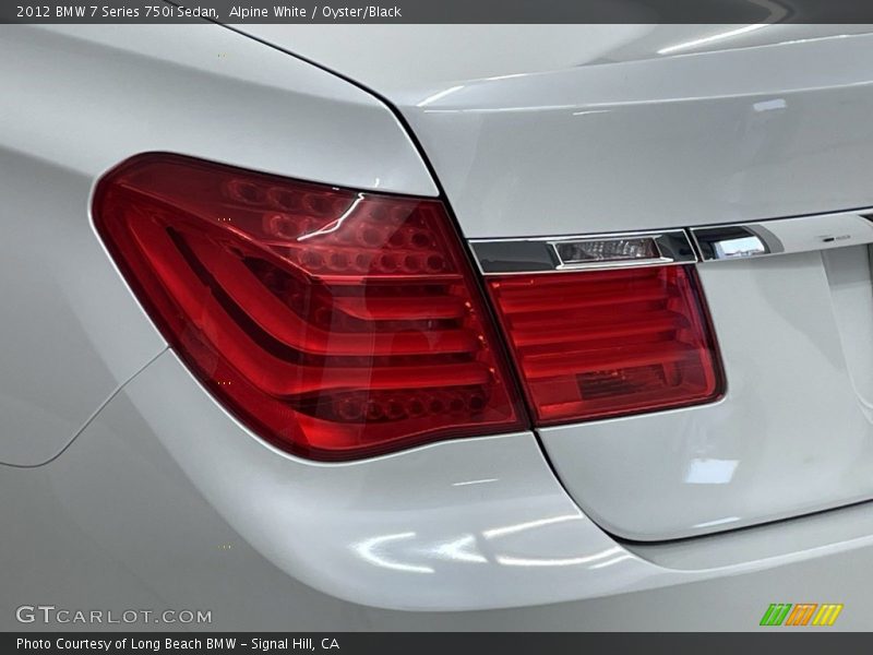 Alpine White / Oyster/Black 2012 BMW 7 Series 750i Sedan