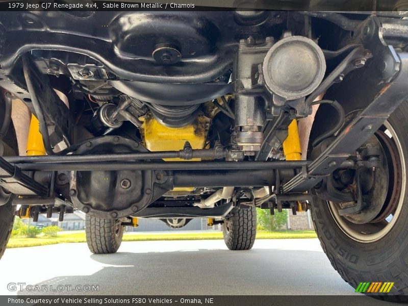 Undercarriage of 1979 CJ7 Renegade 4x4
