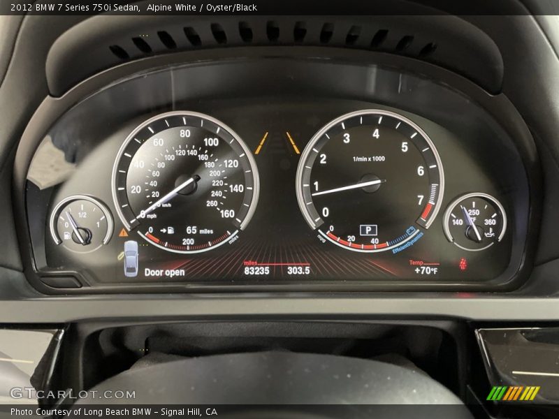  2012 7 Series 750i Sedan 750i Sedan Gauges