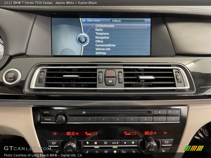 Controls of 2012 7 Series 750i Sedan