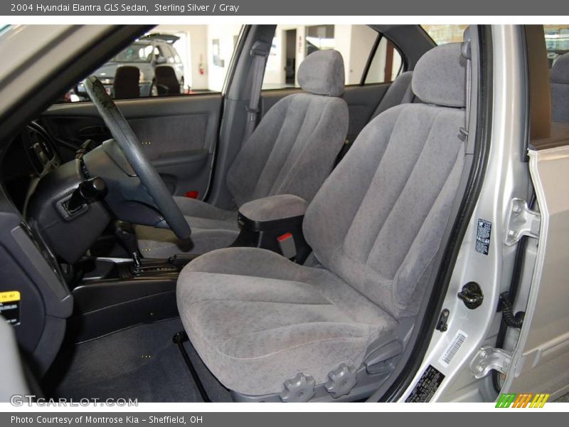 Sterling Silver / Gray 2004 Hyundai Elantra GLS Sedan