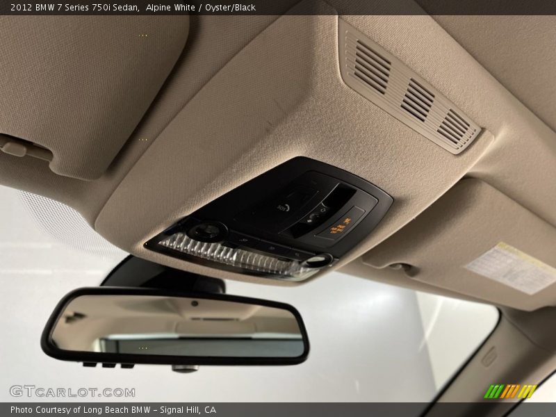 Alpine White / Oyster/Black 2012 BMW 7 Series 750i Sedan