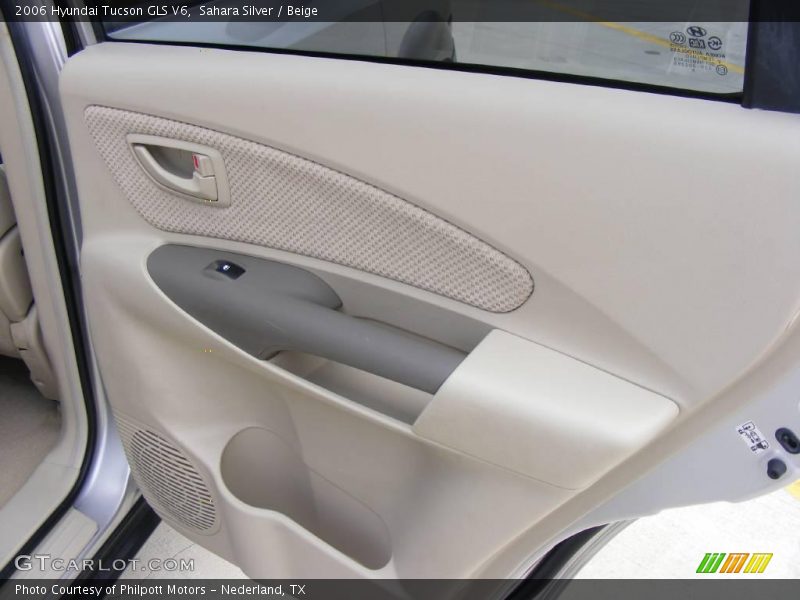 Sahara Silver / Beige 2006 Hyundai Tucson GLS V6