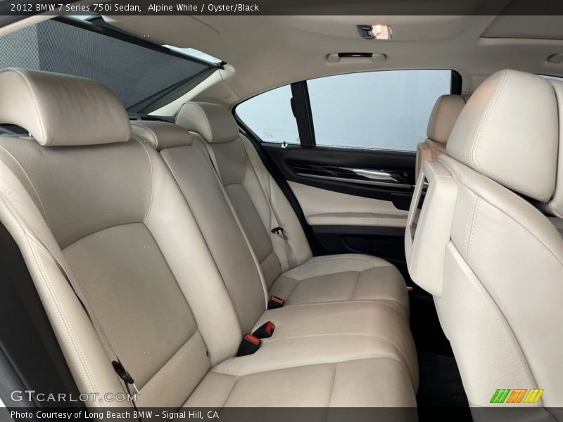 Rear Seat of 2012 7 Series 750i Sedan