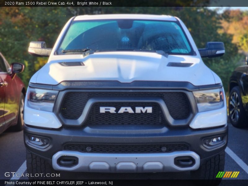 Bright White / Black 2020 Ram 1500 Rebel Crew Cab 4x4