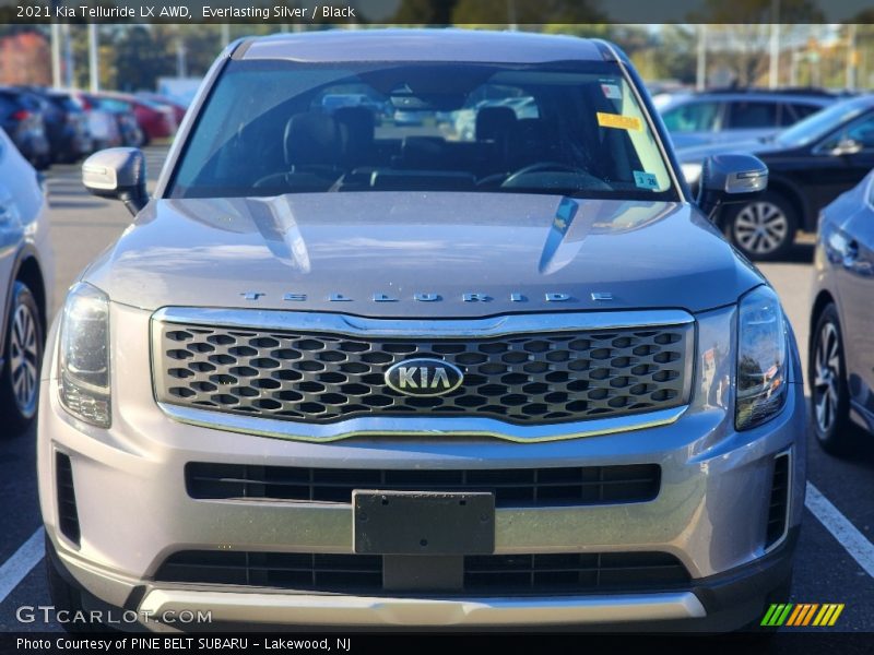 Everlasting Silver / Black 2021 Kia Telluride LX AWD