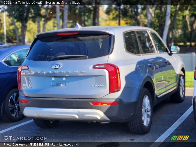 Everlasting Silver / Black 2021 Kia Telluride LX AWD