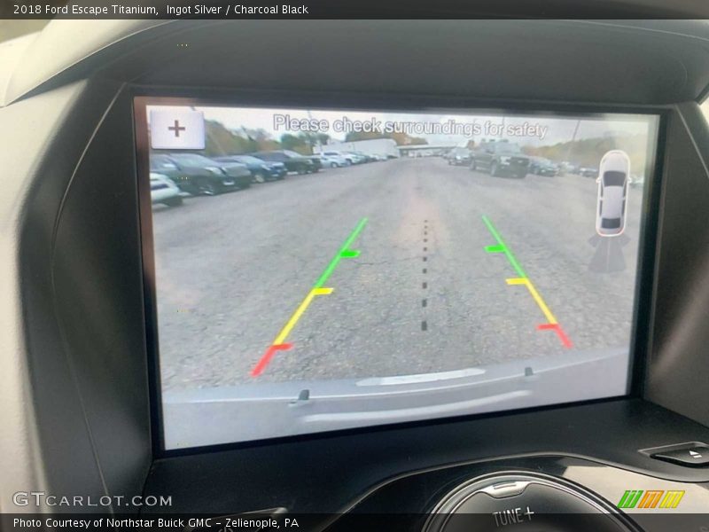 Ingot Silver / Charcoal Black 2018 Ford Escape Titanium