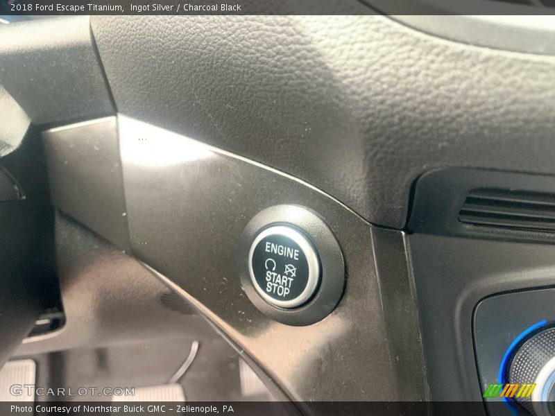 Ingot Silver / Charcoal Black 2018 Ford Escape Titanium