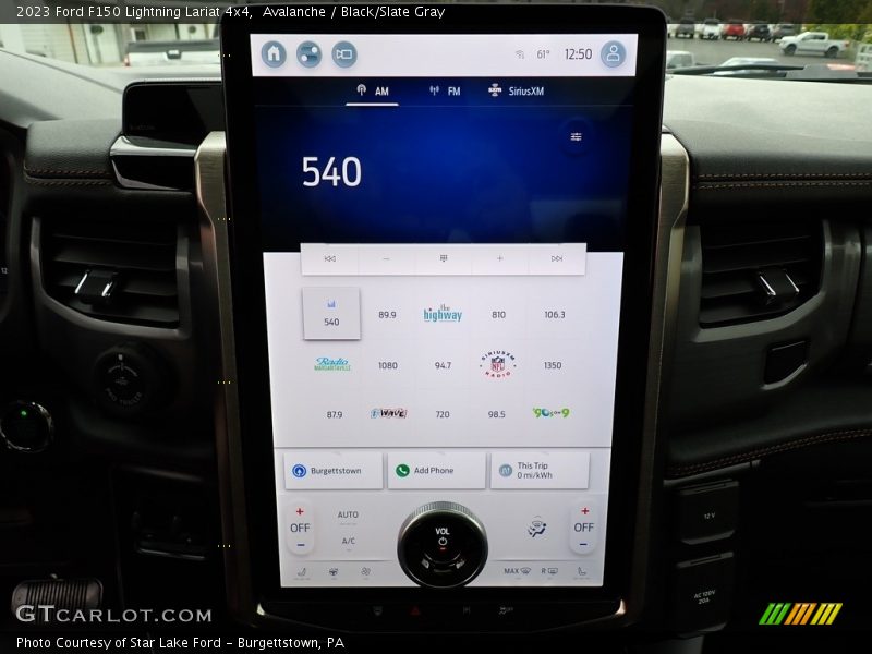 Controls of 2023 F150 Lightning Lariat 4x4