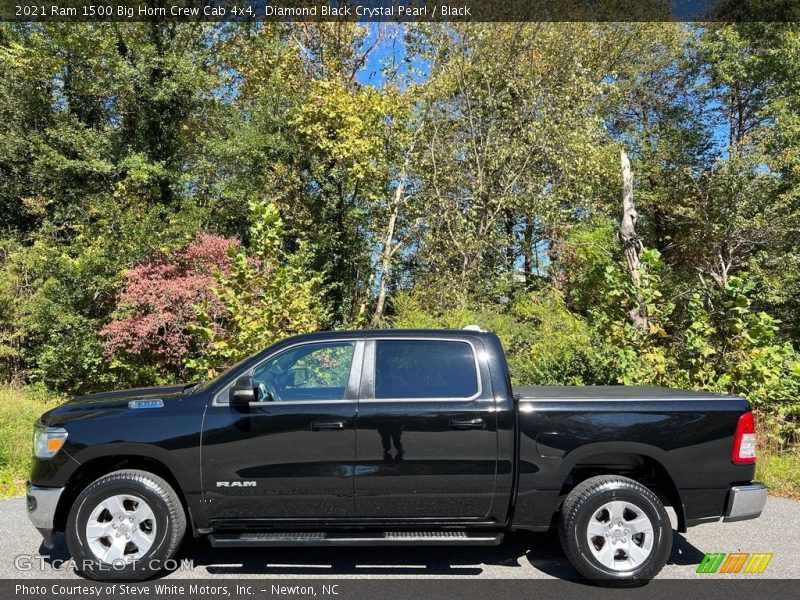  2021 1500 Big Horn Crew Cab 4x4 Diamond Black Crystal Pearl