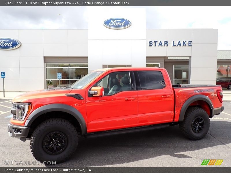 Code Orange / Raptor Black 2023 Ford F150 SVT Raptor SuperCrew 4x4