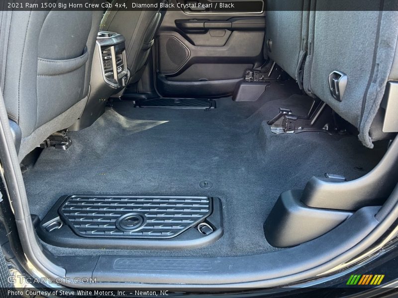 Rear Seat of 2021 1500 Big Horn Crew Cab 4x4