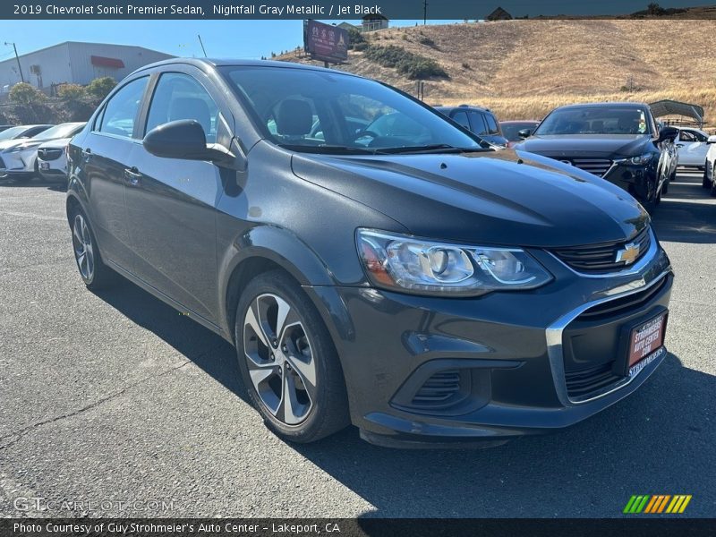 Nightfall Gray Metallic / Jet Black 2019 Chevrolet Sonic Premier Sedan