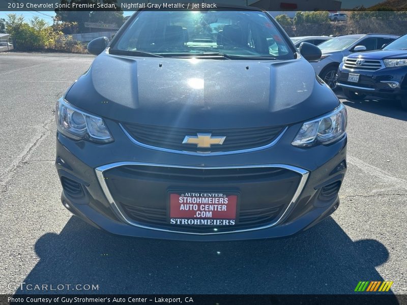Nightfall Gray Metallic / Jet Black 2019 Chevrolet Sonic Premier Sedan