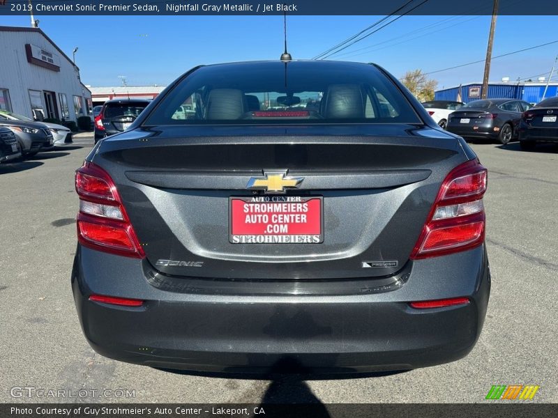 Nightfall Gray Metallic / Jet Black 2019 Chevrolet Sonic Premier Sedan