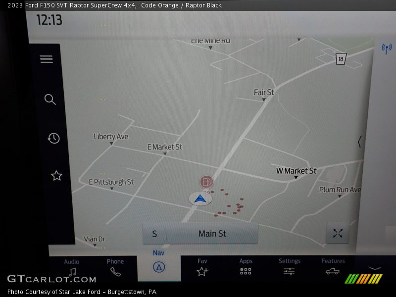 Navigation of 2023 F150 SVT Raptor SuperCrew 4x4