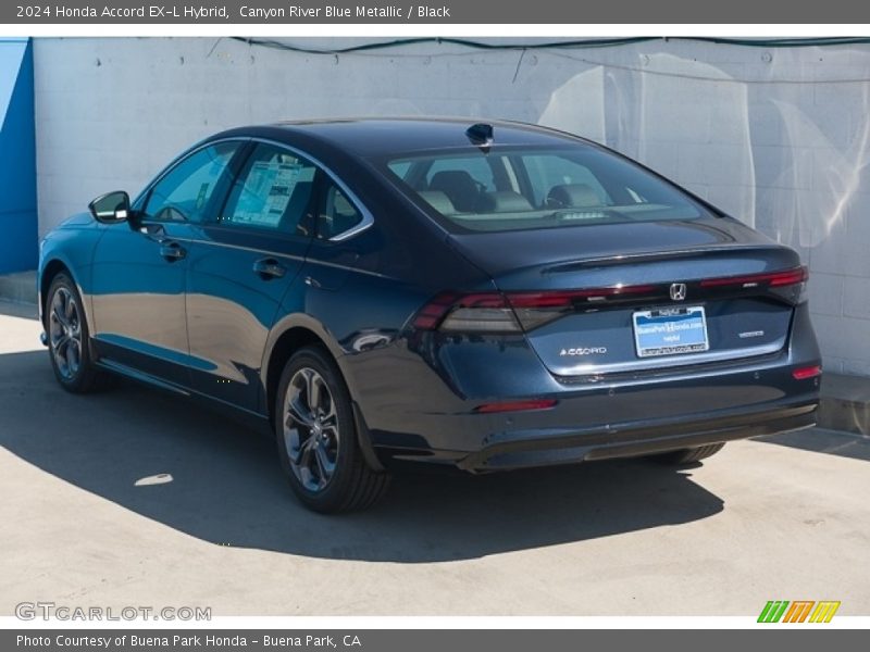 Canyon River Blue Metallic / Black 2024 Honda Accord EX-L Hybrid