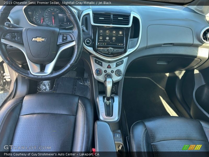 Nightfall Gray Metallic / Jet Black 2019 Chevrolet Sonic Premier Sedan