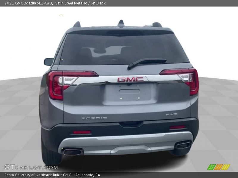 Satin Steel Metallic / Jet Black 2021 GMC Acadia SLE AWD