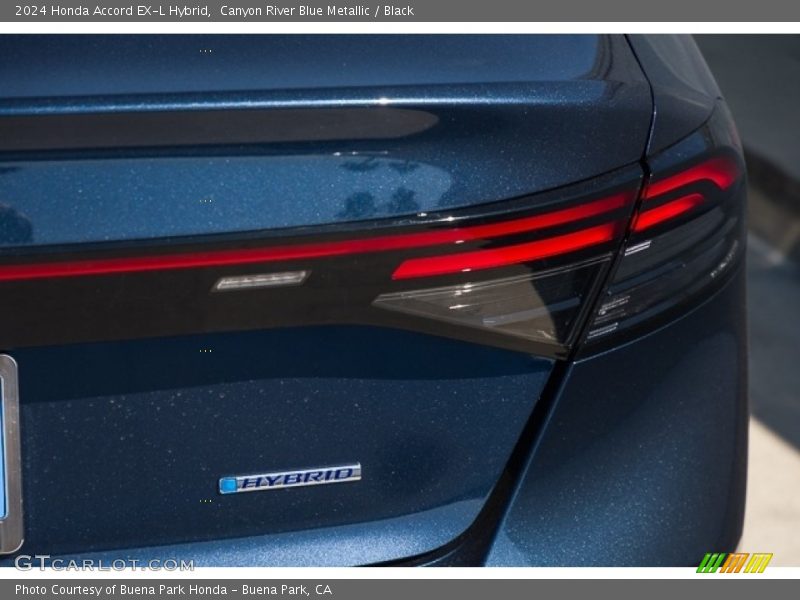 Canyon River Blue Metallic / Black 2024 Honda Accord EX-L Hybrid