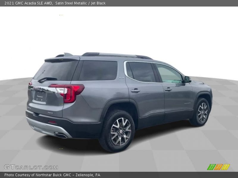 Satin Steel Metallic / Jet Black 2021 GMC Acadia SLE AWD