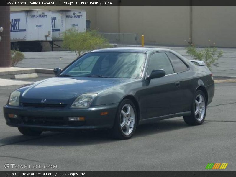 Eucalyptus Green Pearl / Beige 1997 Honda Prelude Type SH