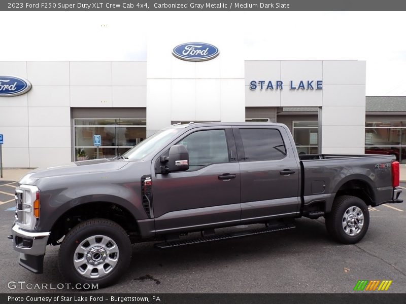 Carbonized Gray Metallic / Medium Dark Slate 2023 Ford F250 Super Duty XLT Crew Cab 4x4