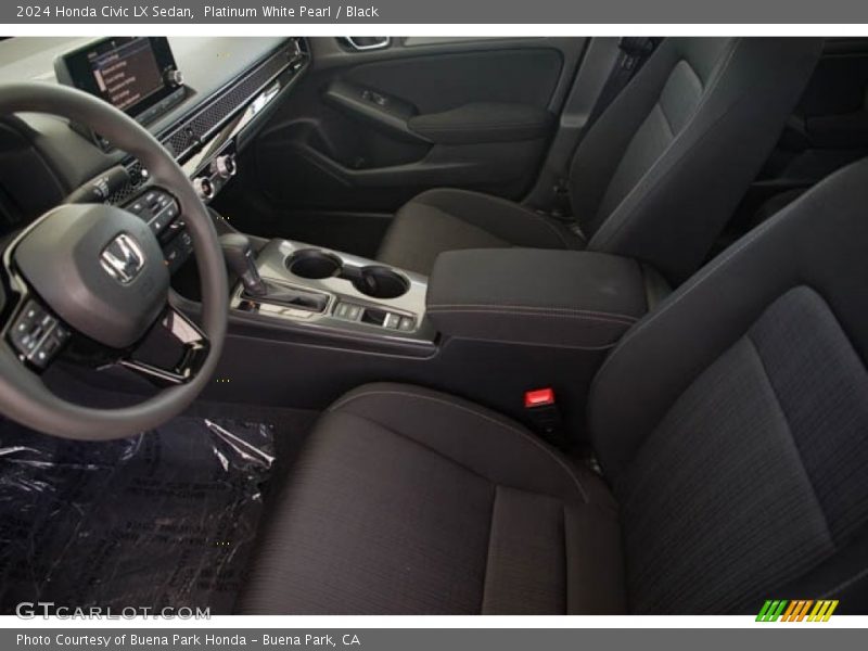 Platinum White Pearl / Black 2024 Honda Civic LX Sedan