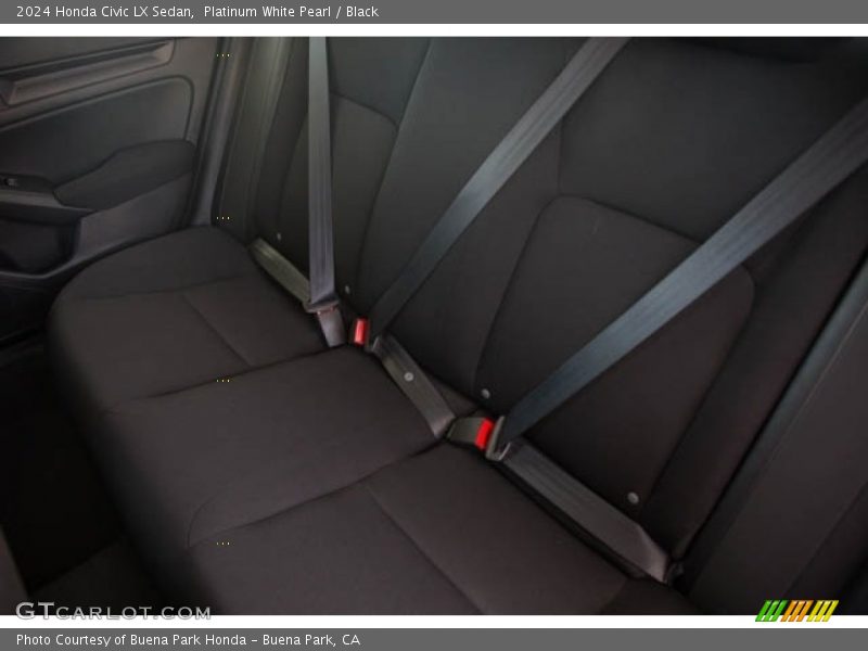Platinum White Pearl / Black 2024 Honda Civic LX Sedan