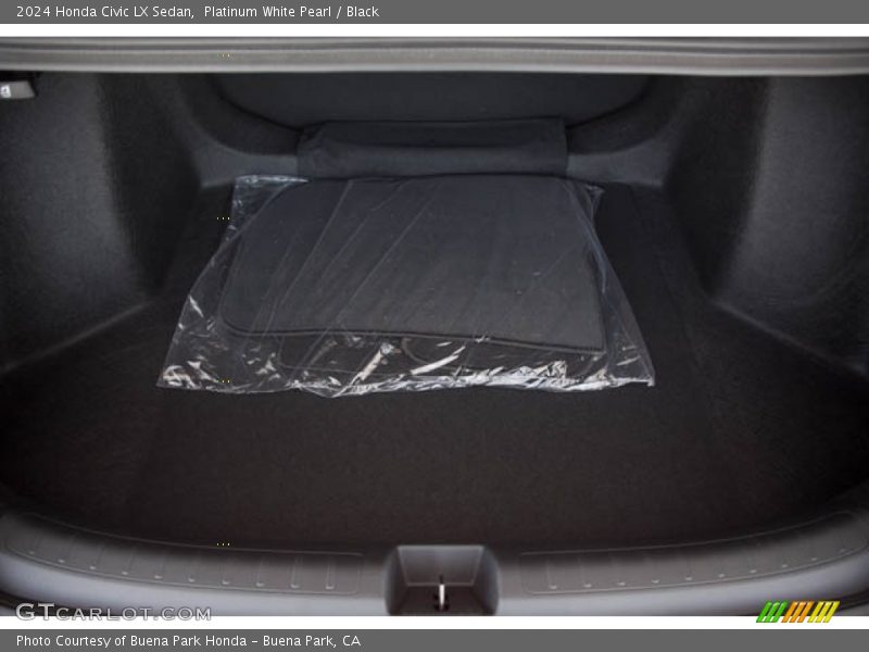 Platinum White Pearl / Black 2024 Honda Civic LX Sedan