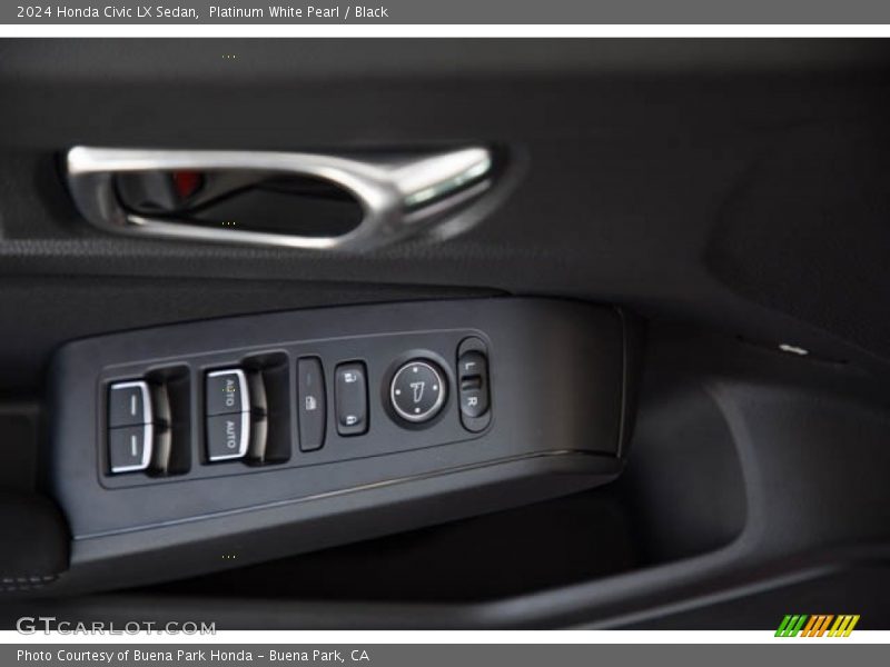 Platinum White Pearl / Black 2024 Honda Civic LX Sedan