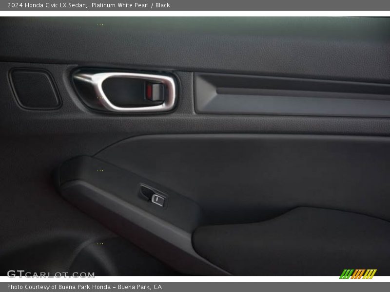 Platinum White Pearl / Black 2024 Honda Civic LX Sedan