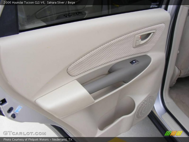 Sahara Silver / Beige 2006 Hyundai Tucson GLS V6