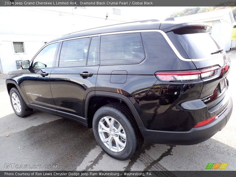 Diamond Black Crystal Pearl / Global Black 2024 Jeep Grand Cherokee L Limited 4x4