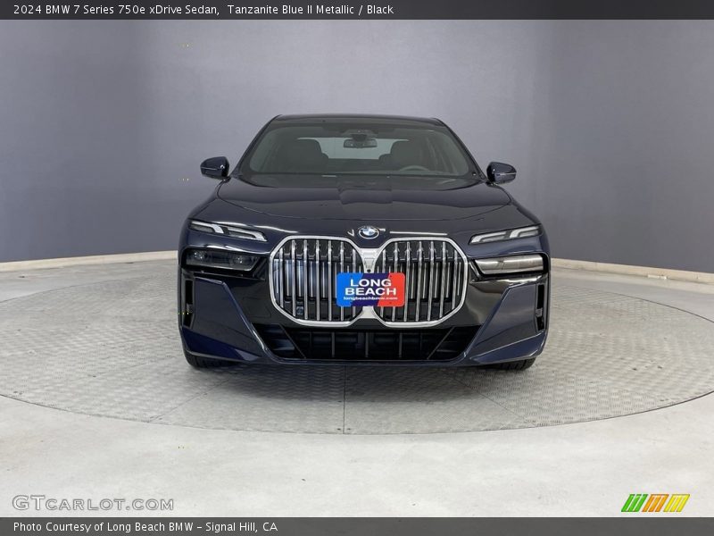 Tanzanite Blue II Metallic / Black 2024 BMW 7 Series 750e xDrive Sedan