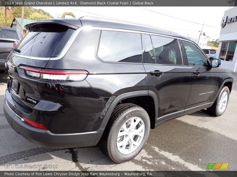 Diamond Black Crystal Pearl / Global Black 2024 Jeep Grand Cherokee L Limited 4x4