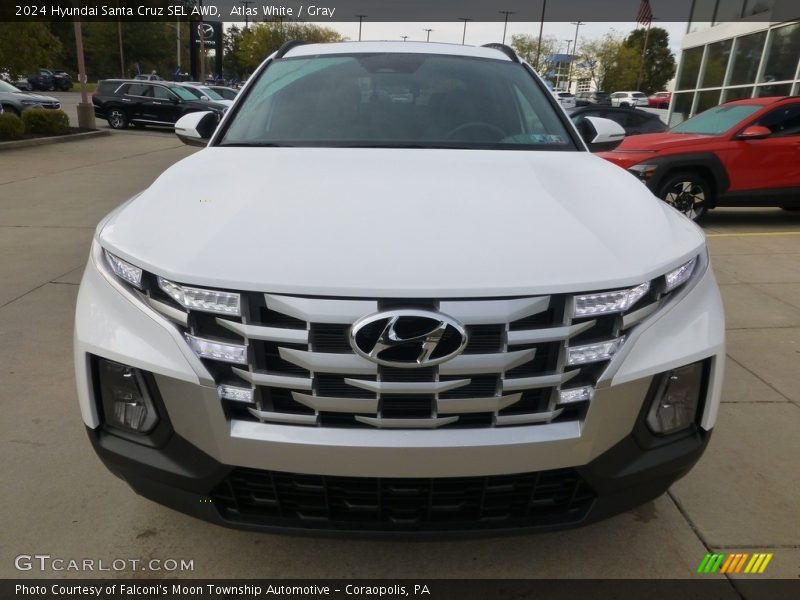 Atlas White / Gray 2024 Hyundai Santa Cruz SEL AWD