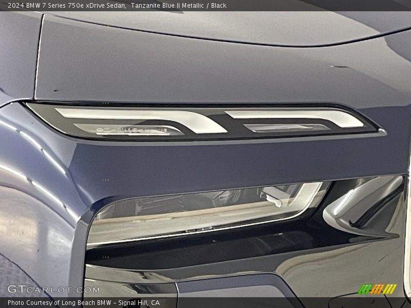 Tanzanite Blue II Metallic / Black 2024 BMW 7 Series 750e xDrive Sedan