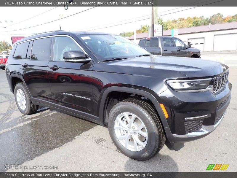 Diamond Black Crystal Pearl / Global Black 2024 Jeep Grand Cherokee L Limited 4x4