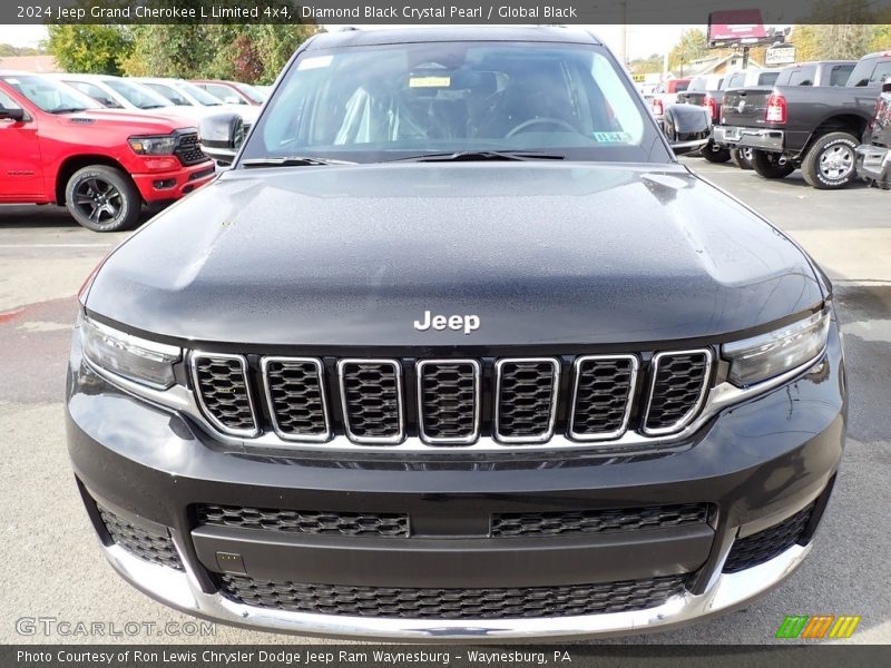 Diamond Black Crystal Pearl / Global Black 2024 Jeep Grand Cherokee L Limited 4x4