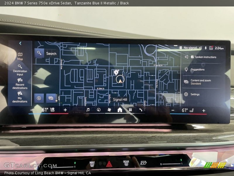 Navigation of 2024 7 Series 750e xDrive Sedan