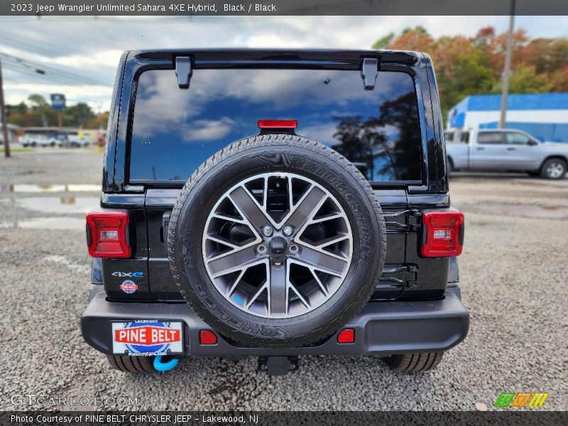 Black / Black 2023 Jeep Wrangler Unlimited Sahara 4XE Hybrid