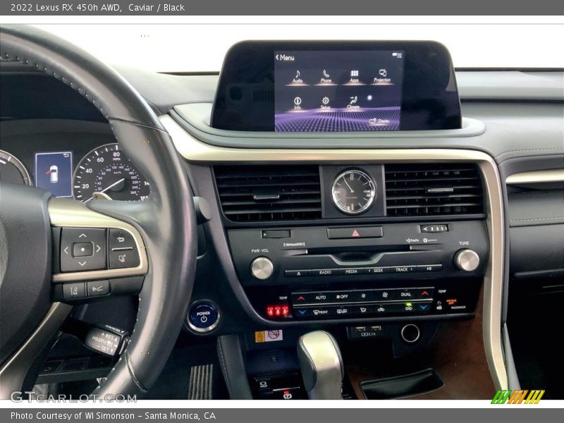Controls of 2022 RX 450h AWD