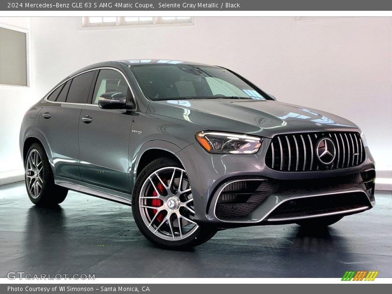 Selenite Gray Metallic / Black 2024 Mercedes-Benz GLE 63 S AMG 4Matic Coupe