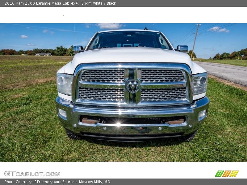 Bright White / Black 2016 Ram 2500 Laramie Mega Cab 4x4